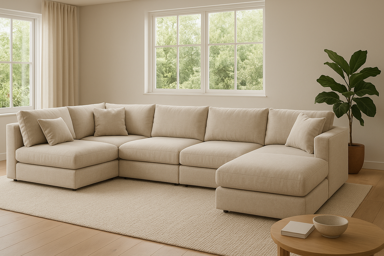 in this picture, we have shown a set of modular sofas. 